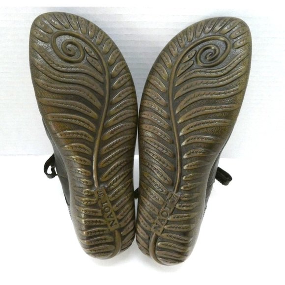 NAOT Mary Janes Reka Rattlesnake Brown US 6 6.5 37 shoes Lagenlook flats artsy - Picture 7 of 12